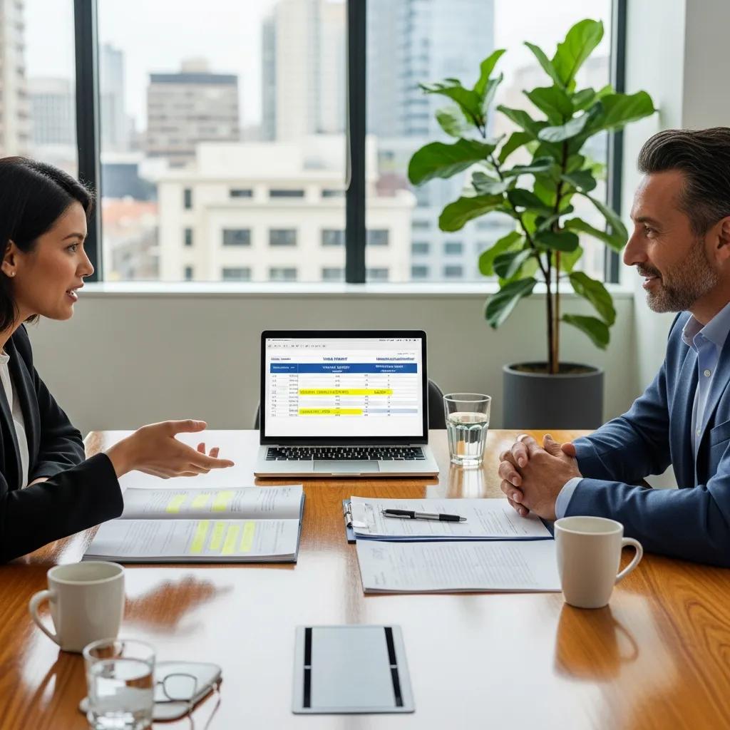 Employee discussing tax implications of employer relocation benefits with HR representative