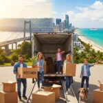Family packing for a move from Poughkeepsie to Miami, showcasing excitement and anticipation