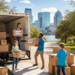 Family packing for a move to Tampa, showcasing excitement and preparation for relocation
