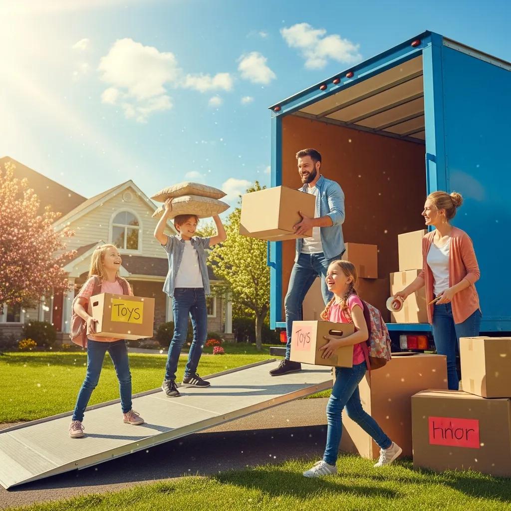 Moving checklist with packing supplies for a long-distance move